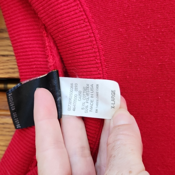 Olympic Red embroidered USA sweatshirt - Picture 4 of 5